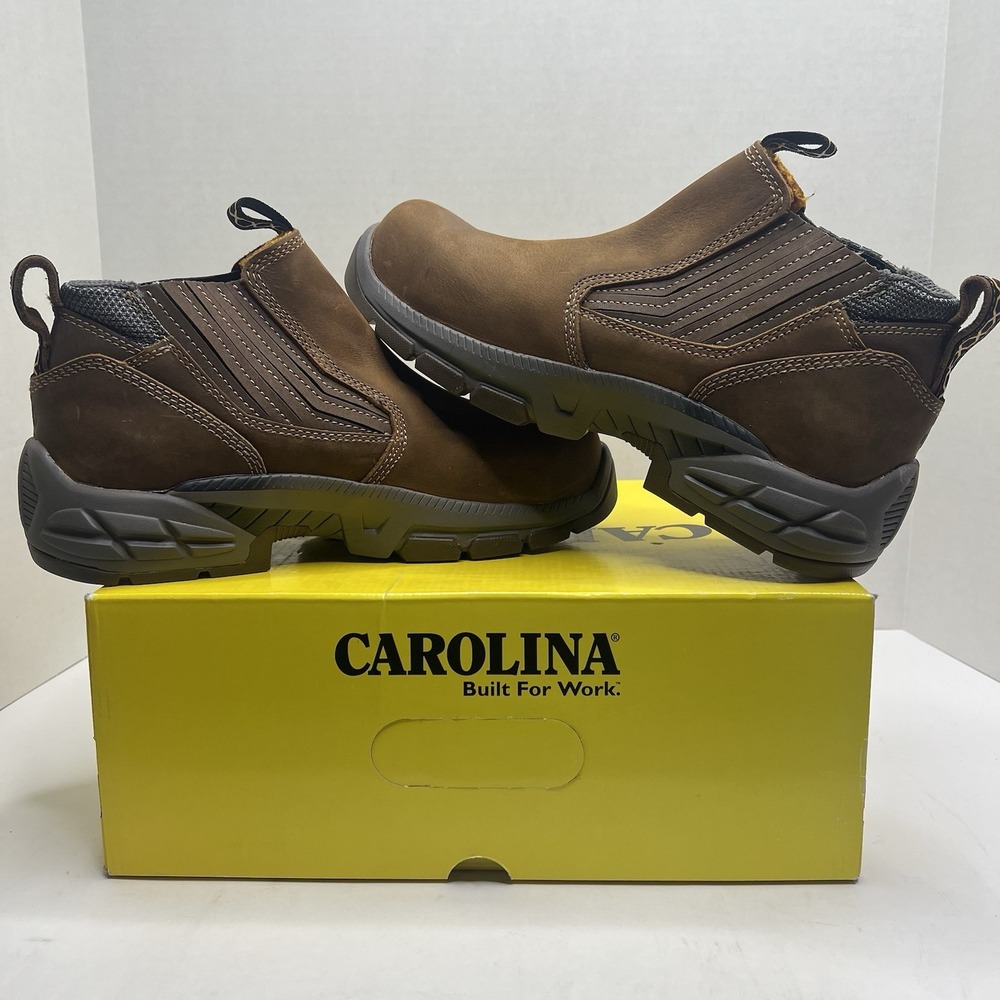 Carolina Duke Mens 9 D Carbon Composite Toe Work Boot Slip On Brown CA5542 NIB